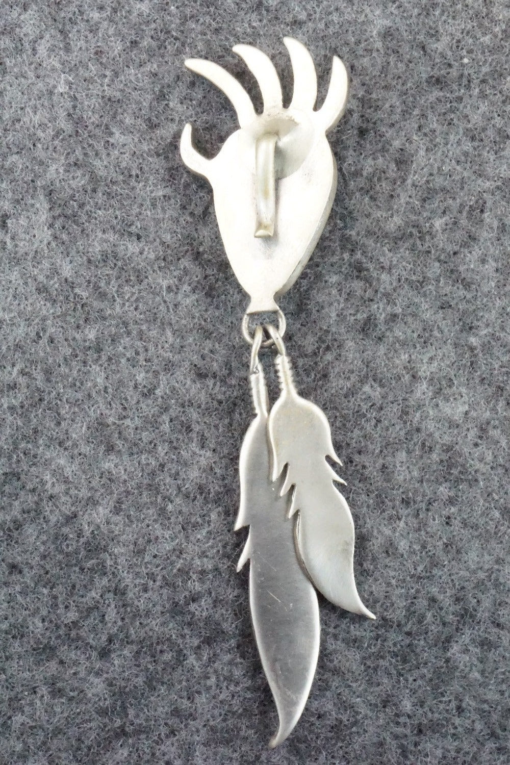 Turquoise and Sterling Silver Pendant - Genevieve Francisco