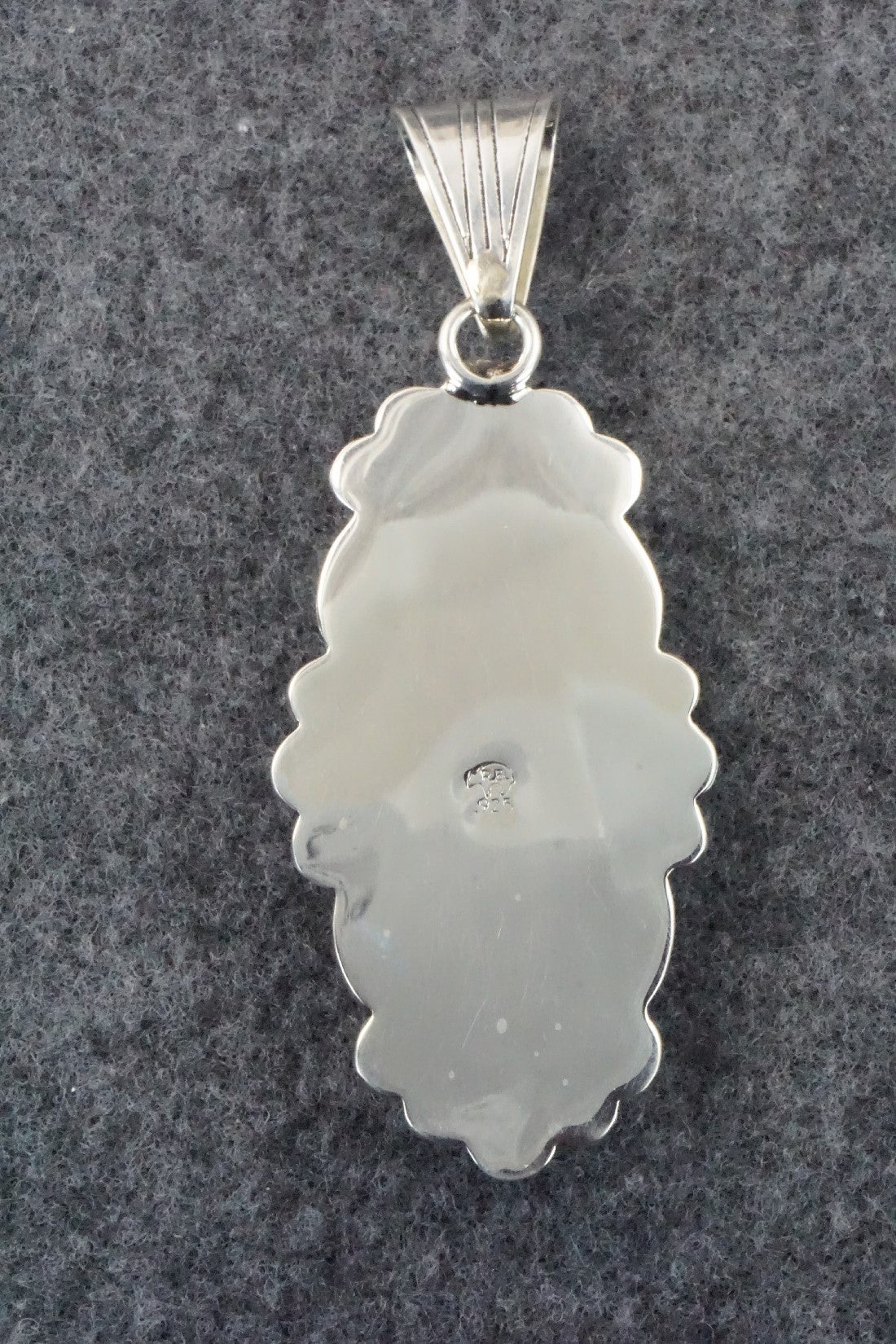 Turquoise & Sterling Silver Pendant - Angie Platero