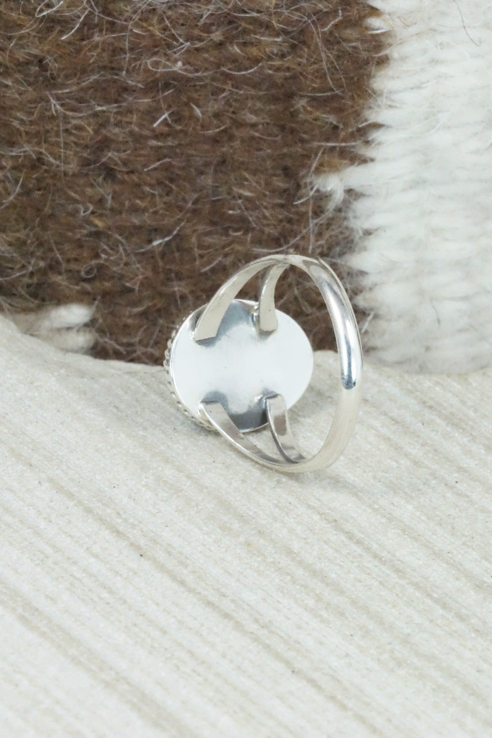 Turquoise & Sterling Silver Ring - Jamie Saunders - Size 8