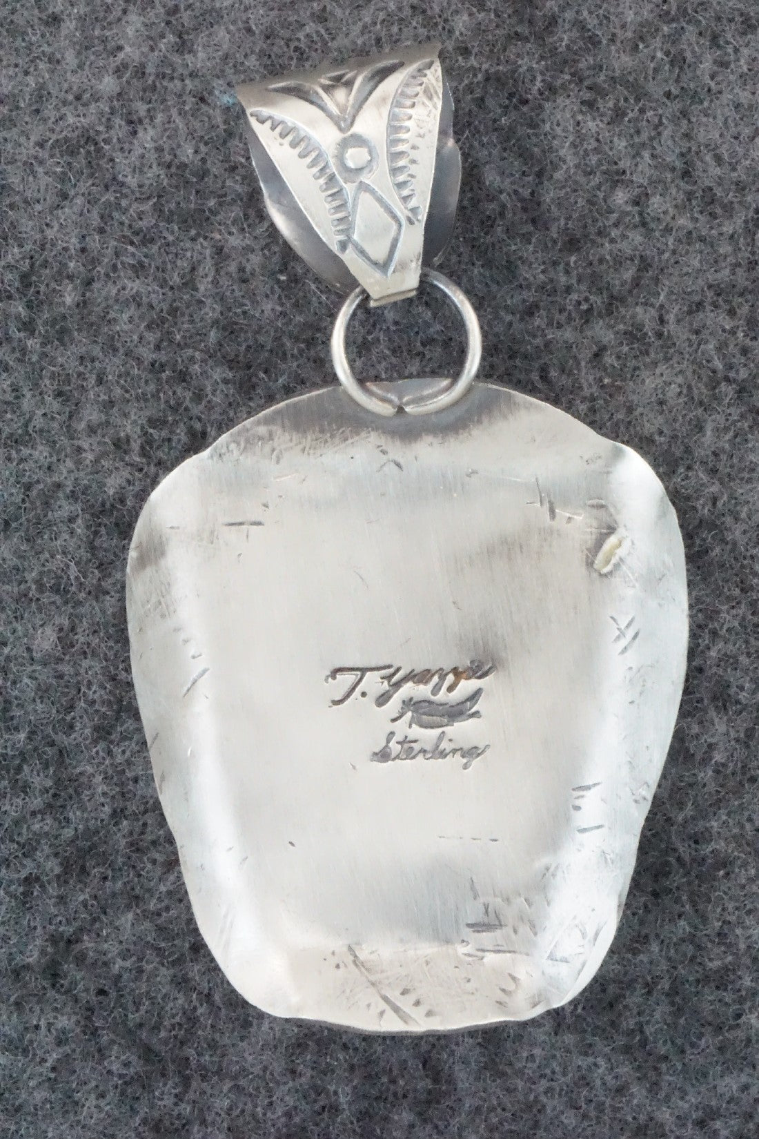 Turquoise & Sterling Silver Pendant - Tim Yazzie