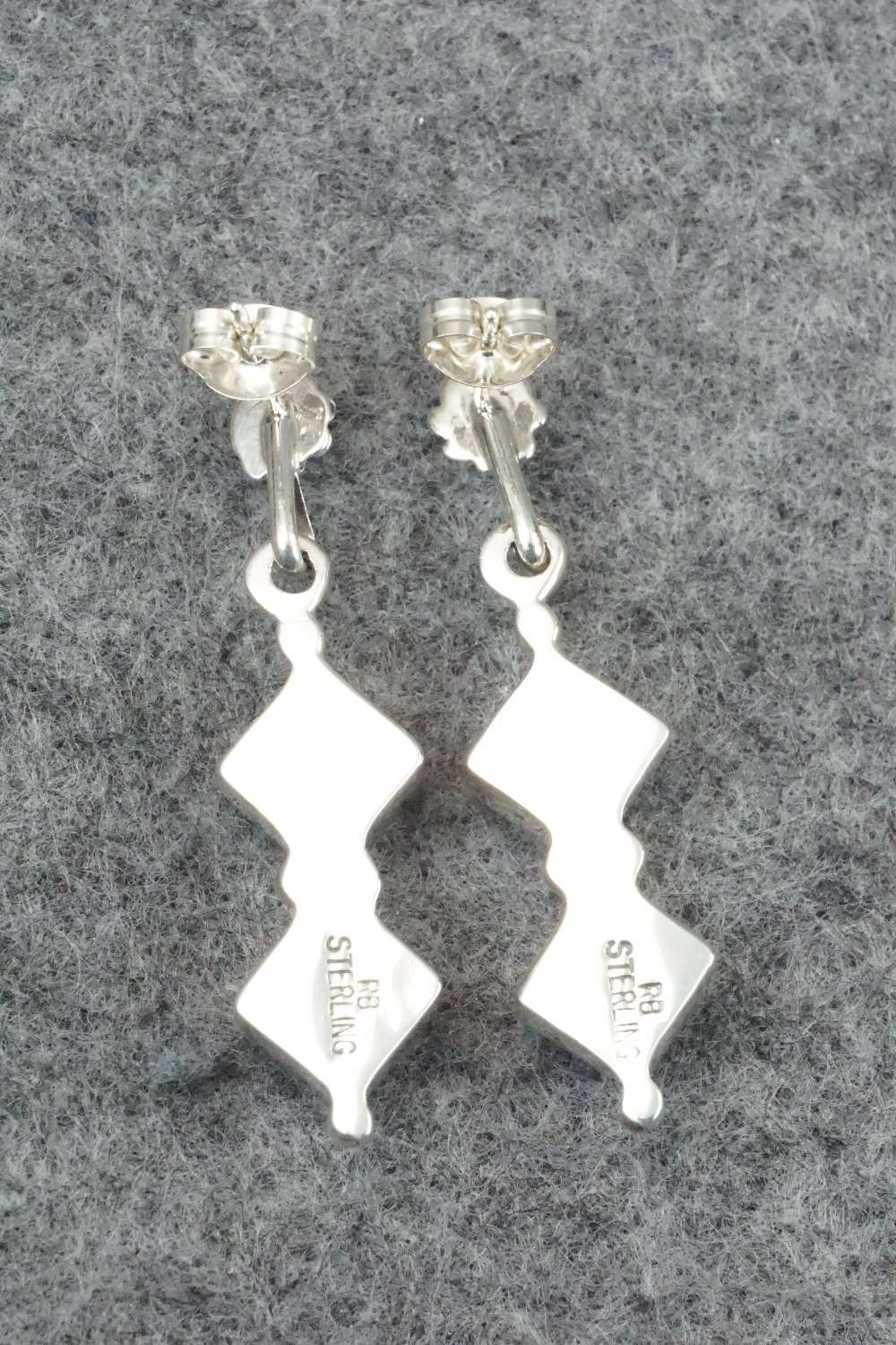Turquoise & Sterling Silver Earrings - Rosie Chee