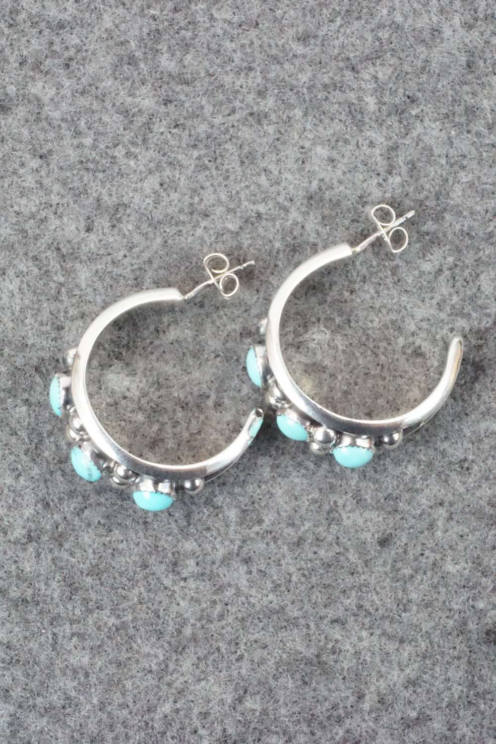 Turquoise & Sterling Silver Earrings - Paul Largo