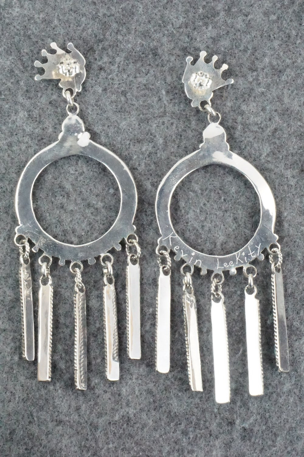 Turquoise & Sterling Silver Earrings - Kevin Leekity
