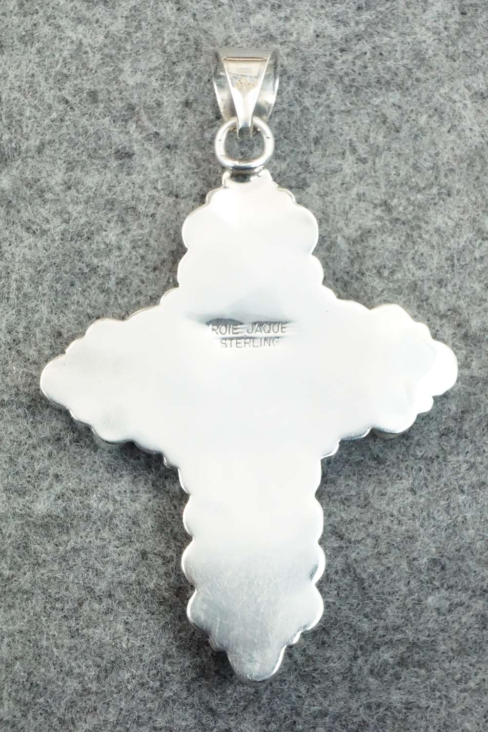 Turquoise & Sterling Silver Pendant - Roie Jaque