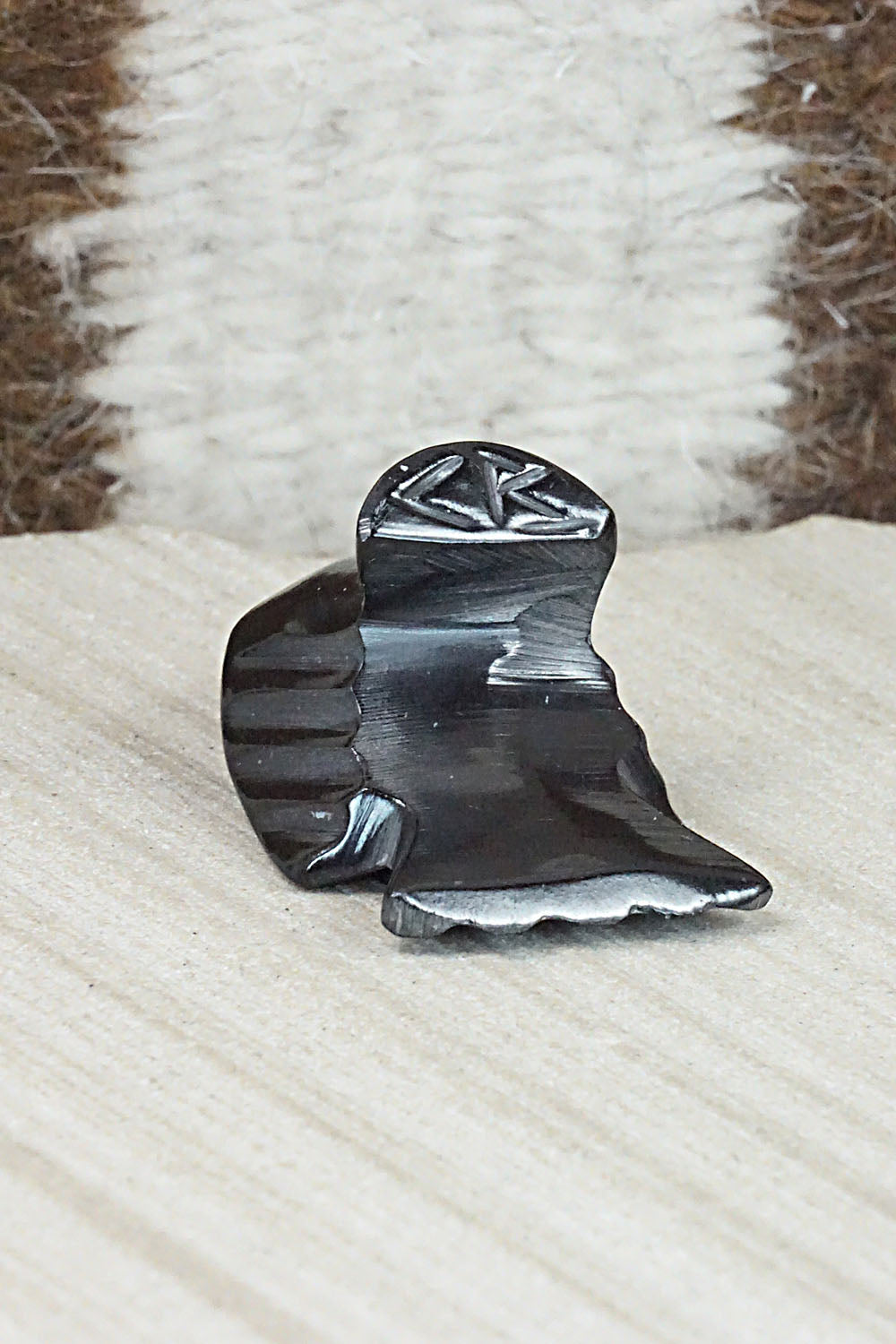 Crow Zuni Fetish Carving - Calvert Bowannie