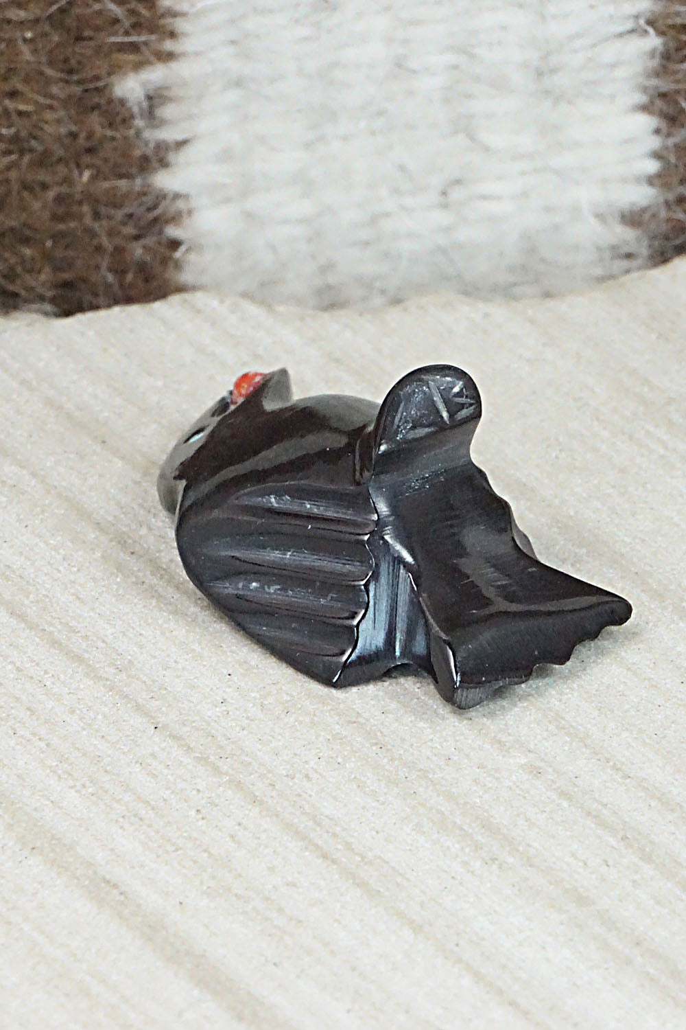 Crow Zuni Fetish Carving - Calvert Bowannie