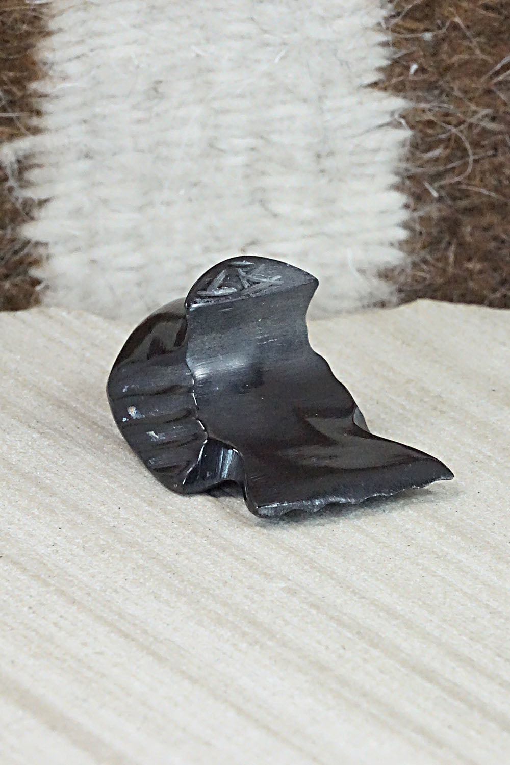 Crow Zuni Fetish Carving - Calvert Bowannie