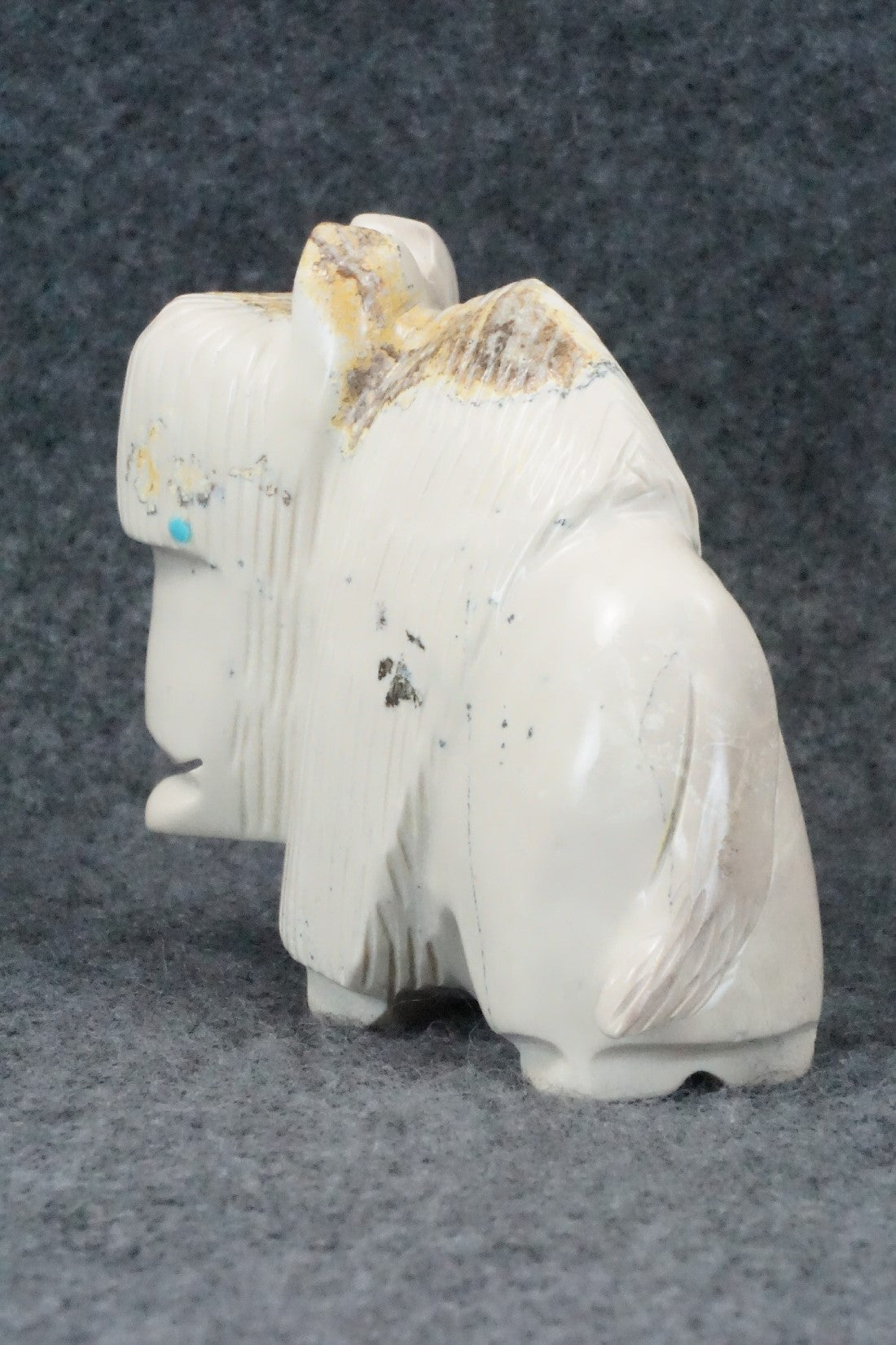 Buffalo Zuni Fetish Carving - Gilbert Lonjose