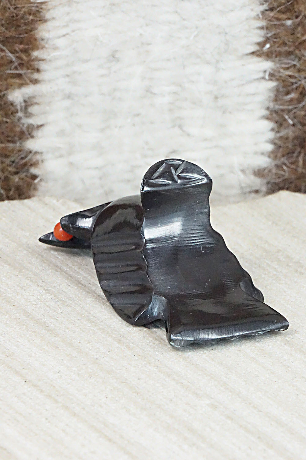 Crow Zuni Fetish Carving - Calvert Bowannie