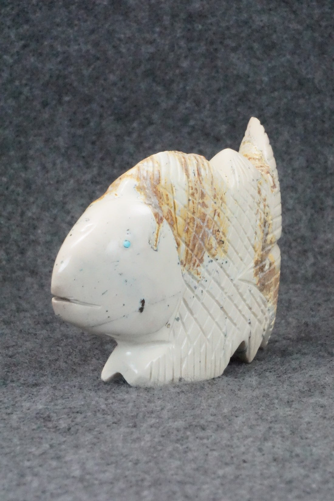 Fish Zuni Fetish Carving - Gilbert Lonjose