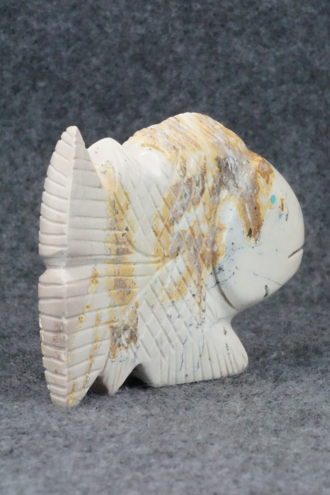 Fish Zuni Fetish Carving - Gilbert Lonjose