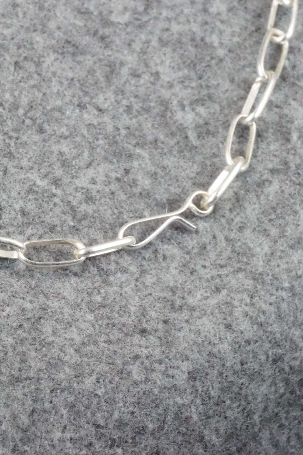 White Buffalo and Sterling Silver Necklace - Kenny Calavaza