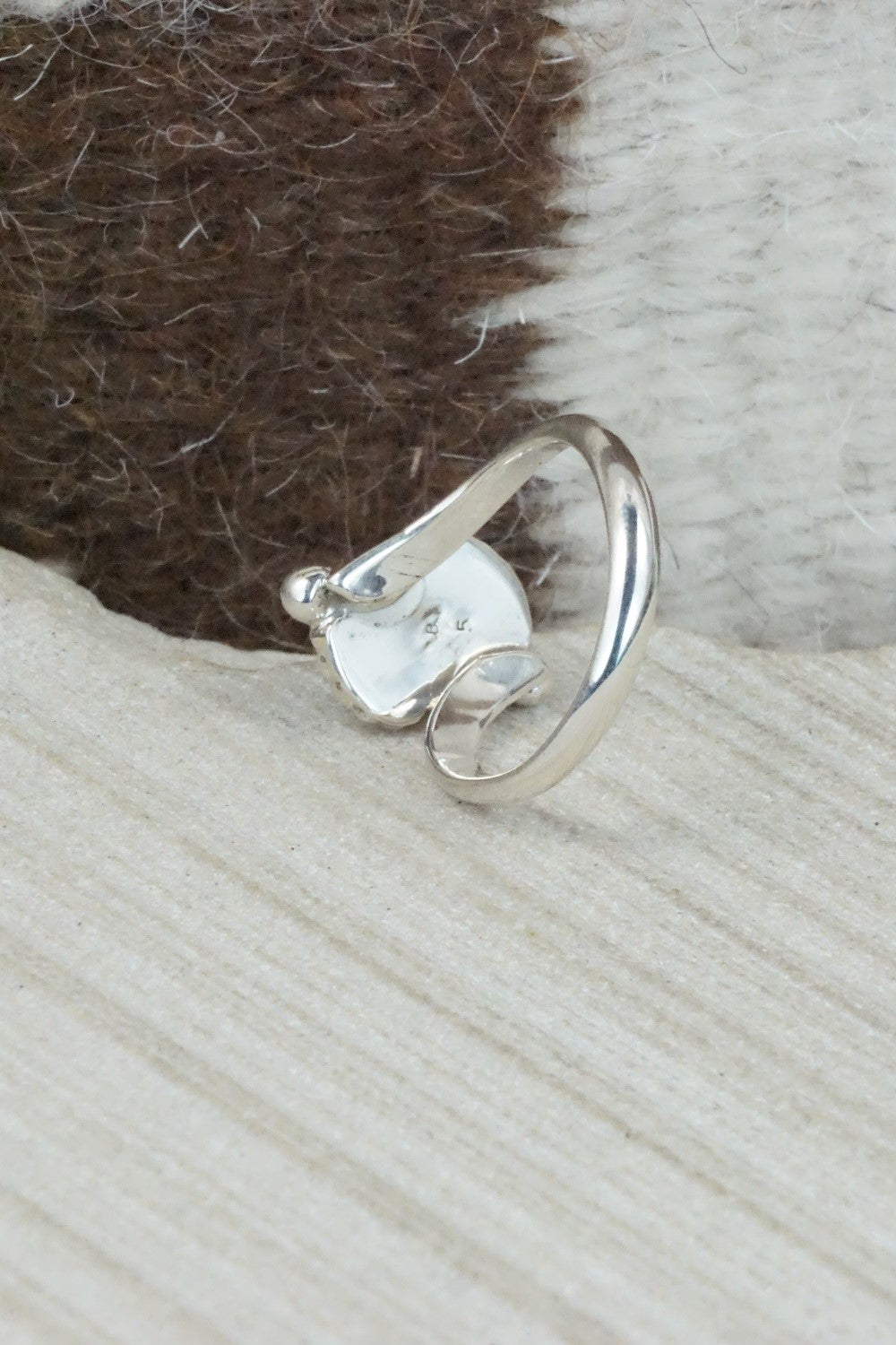 Turquoise & Sterling Silver Ring - Roberta Begay - Size 7.5