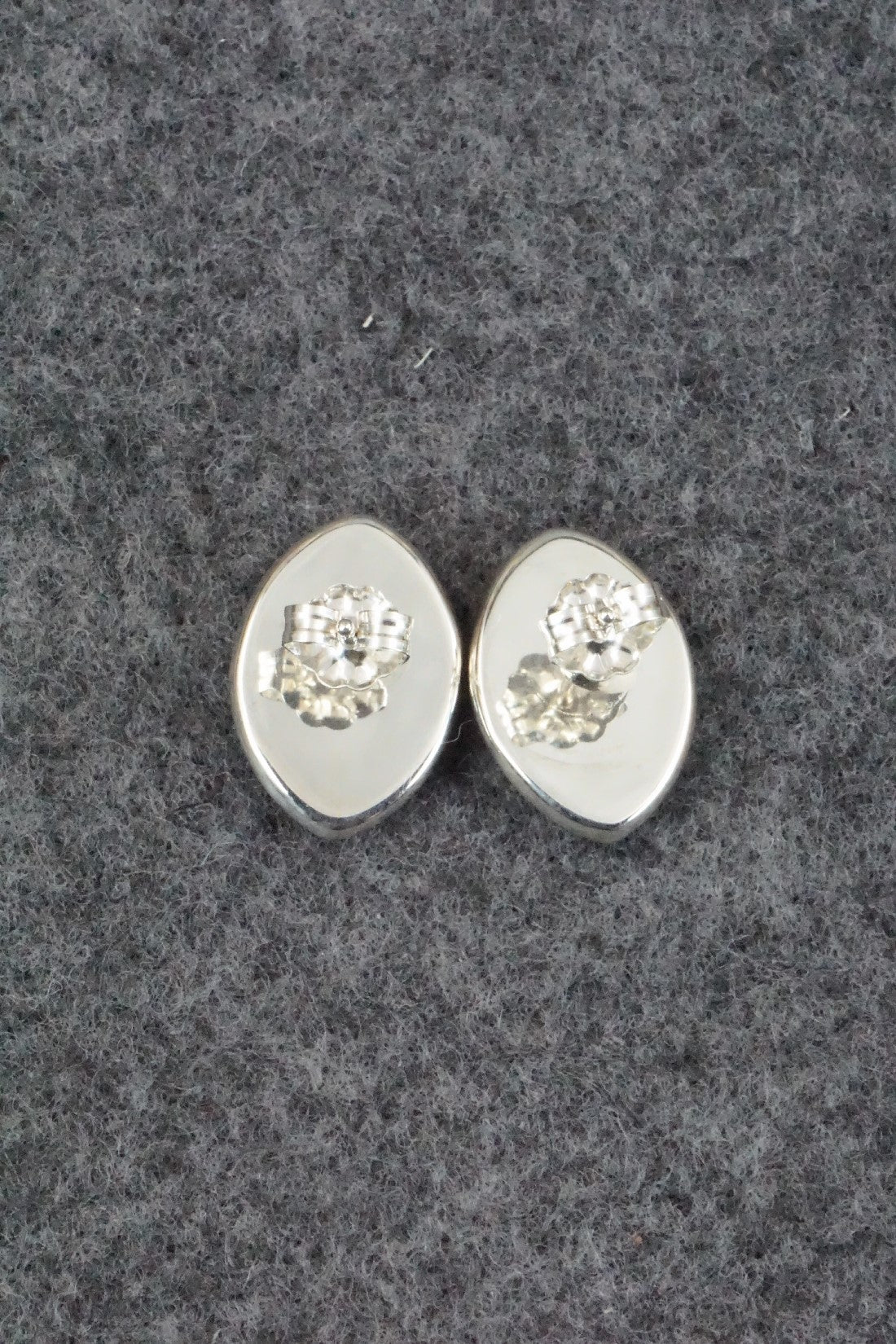 Turquoise and Sterling Silver Earrings - Vernon Quandelacy