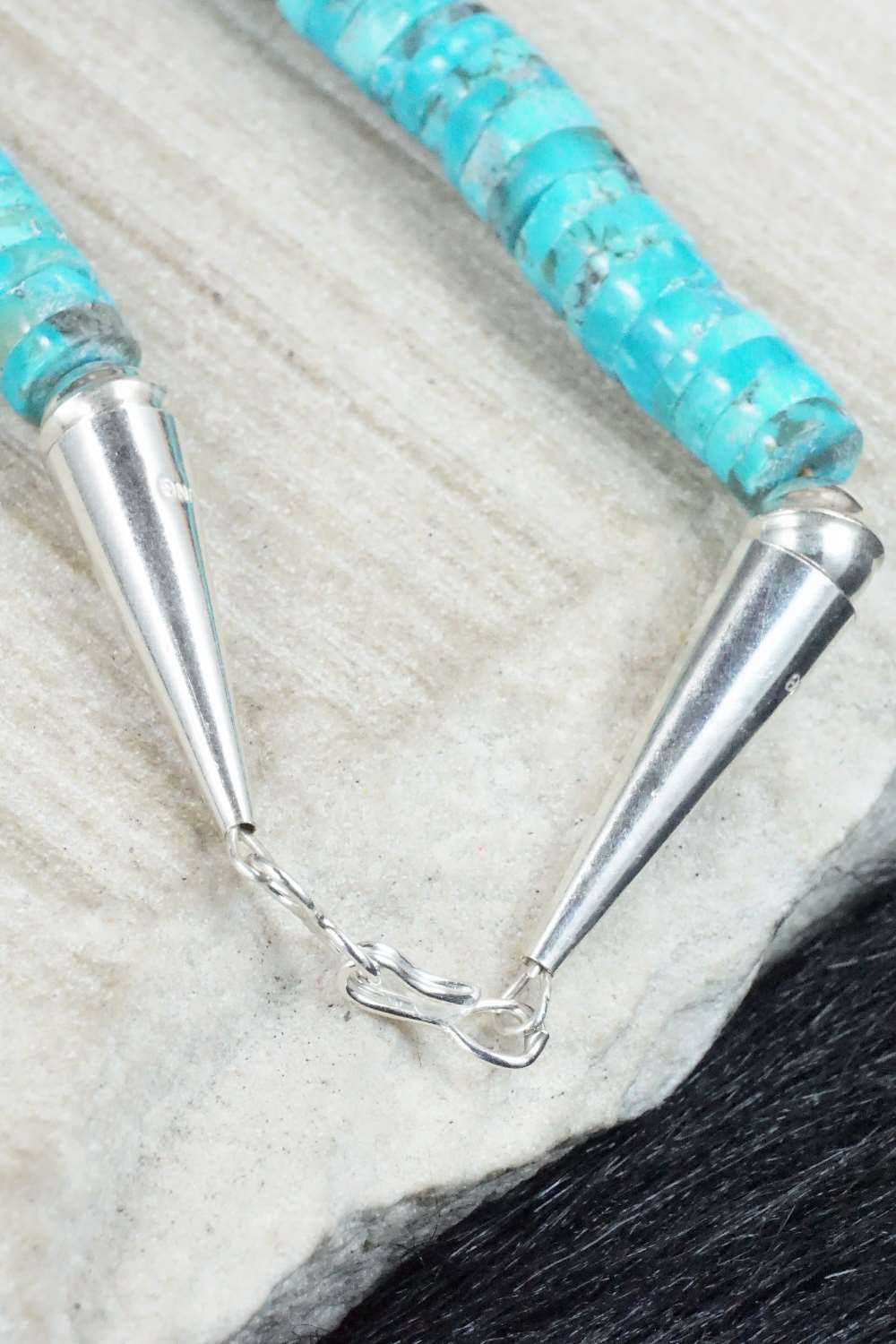 Turquoise & Sterling Silver Necklace - Joann Garcia