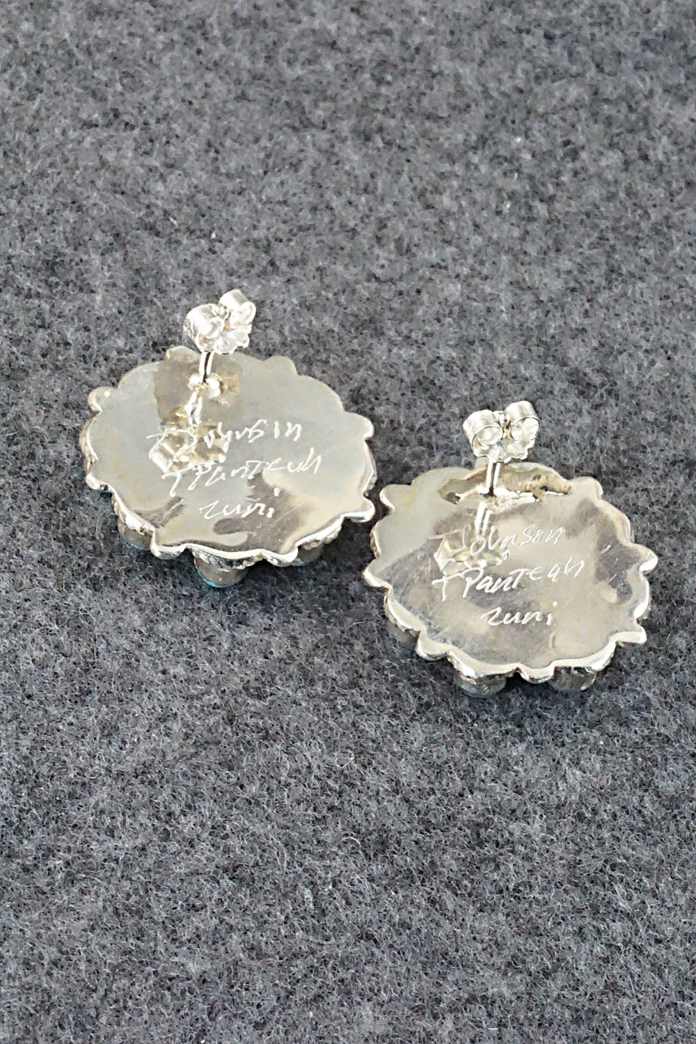 Turquoise & Sterling Silver Earrings - Terrance Panteah & Tammy Johnson