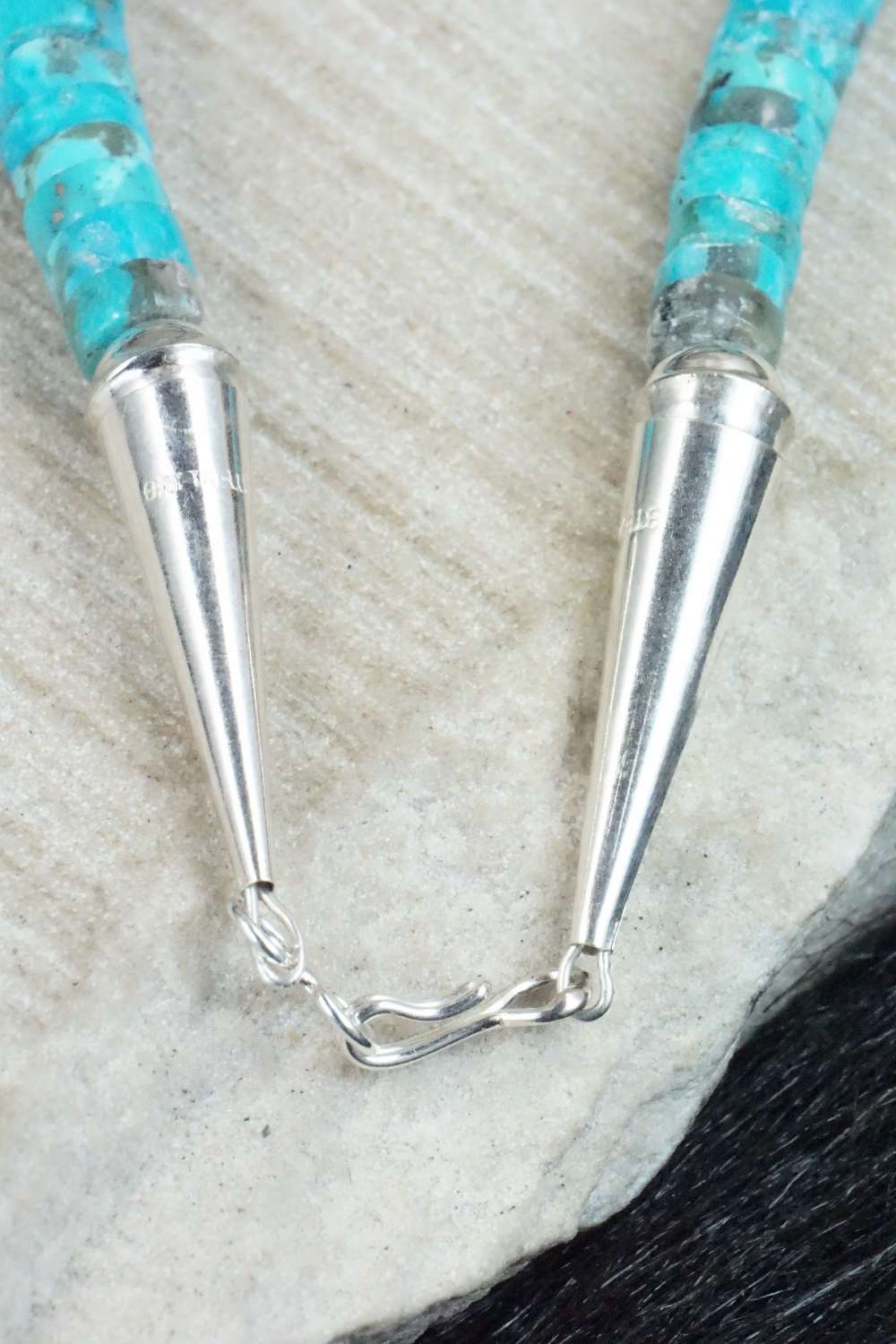 Turquoise & Sterling Silver Necklace - Joann Garcia