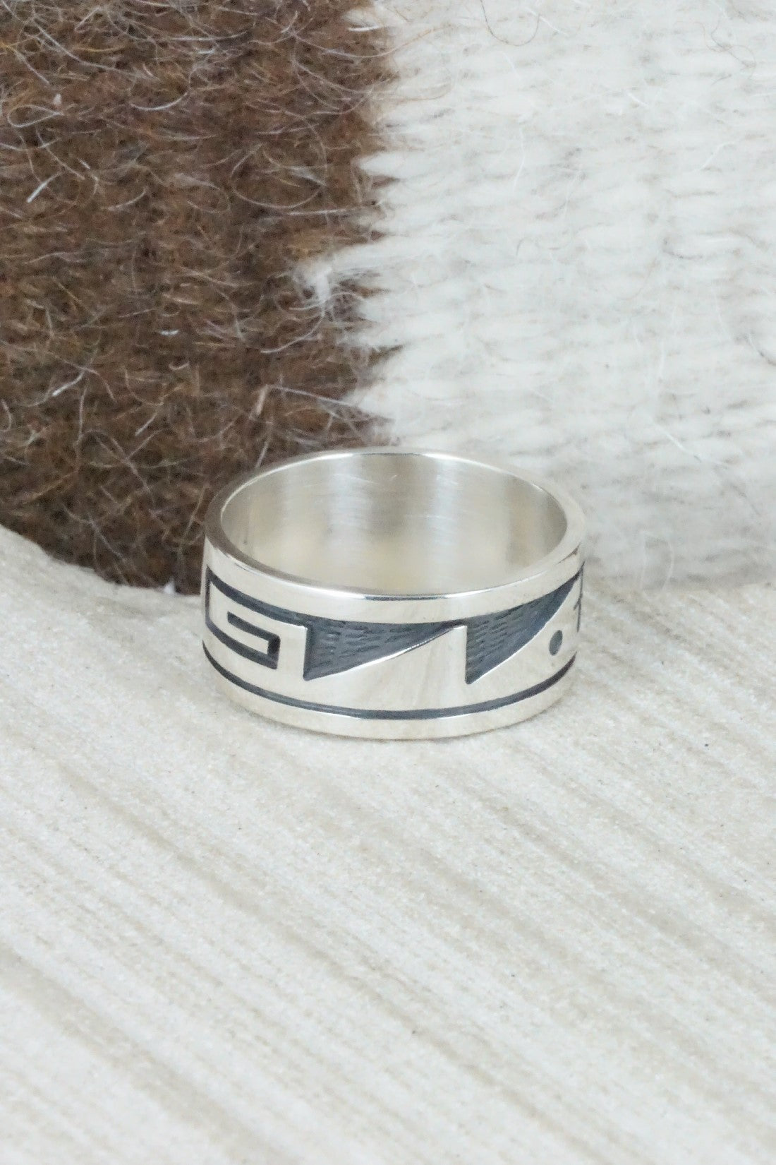 Sterling Silver Ring - Timothy Mowa - Size 10