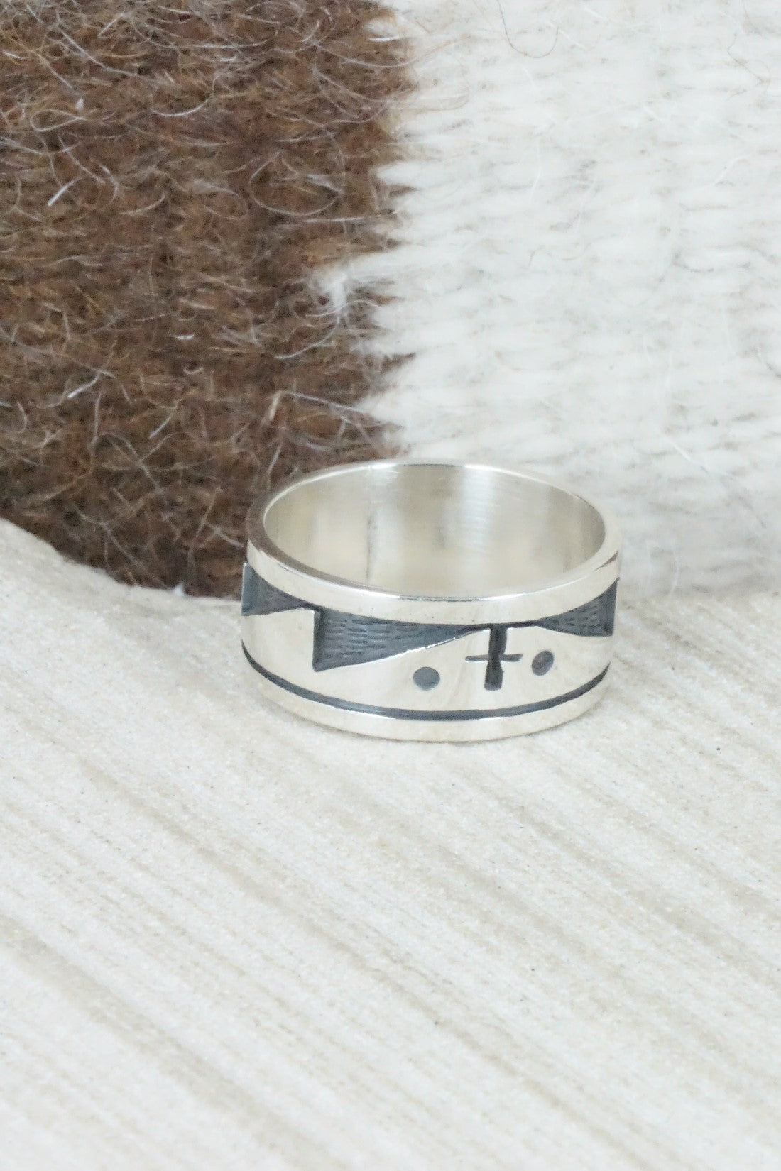 Sterling Silver Ring - Timothy Mowa - Size 10