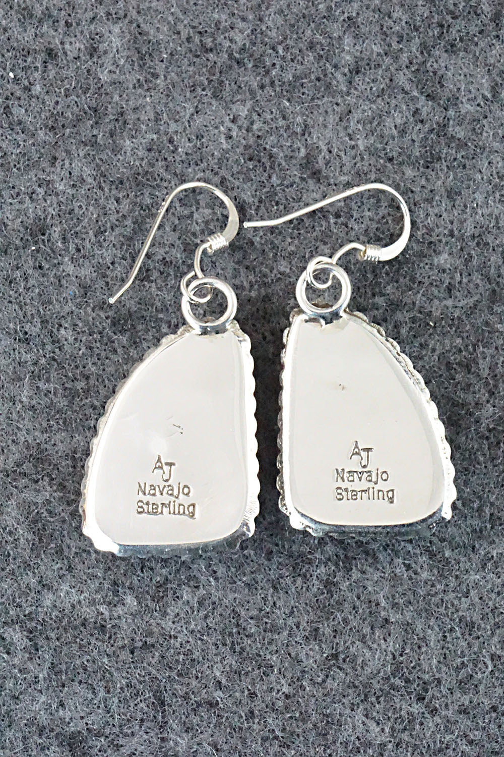 Turquoise & Sterling Silver Earrings - Alvin Joe