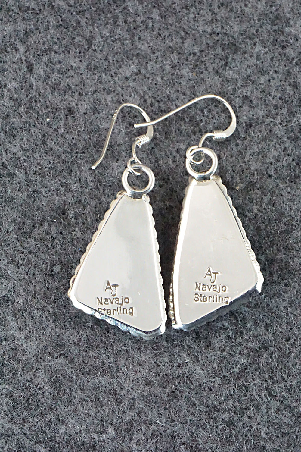 Turquoise & Sterling Silver Earrings - Alvin Joe