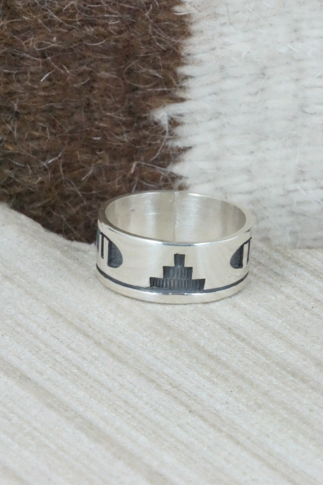 Sterling Silver Ring - Timothy Mowa - Size 9.5