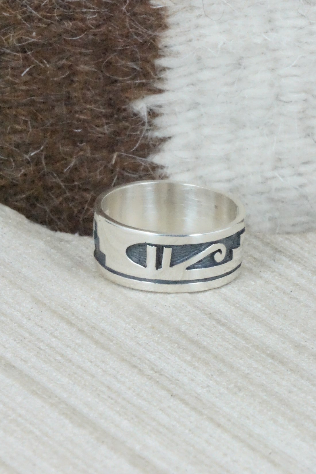 Sterling Silver Ring - Timothy Mowa - Size 9.5