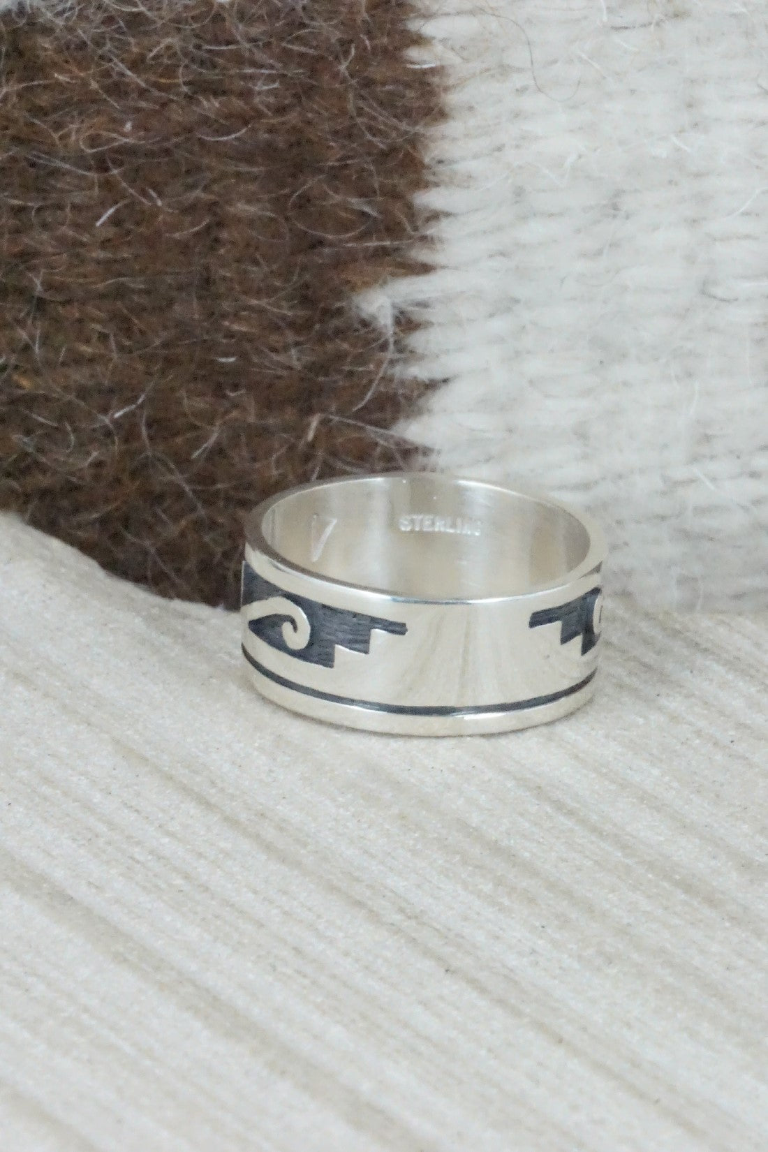 Sterling Silver Ring - Timothy Mowa - Size 9.5