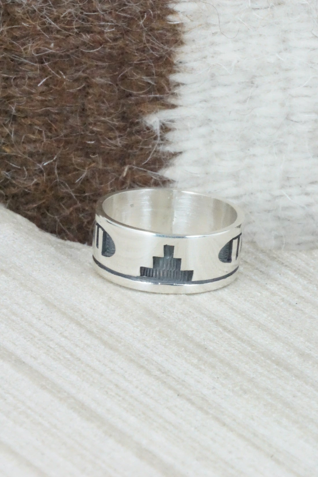 Sterling Silver Ring - Timothy Mowa - Size 9.5