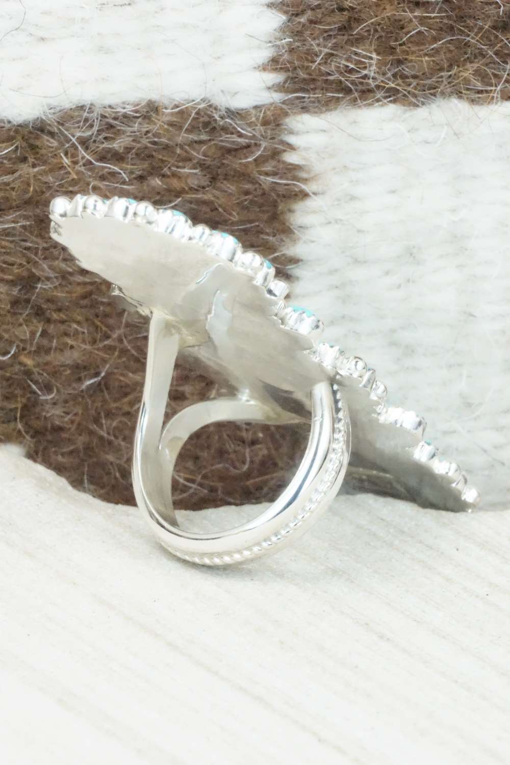 Turquoise & Sterling Silver Ring - Saraphina Wilson - Size 7.5