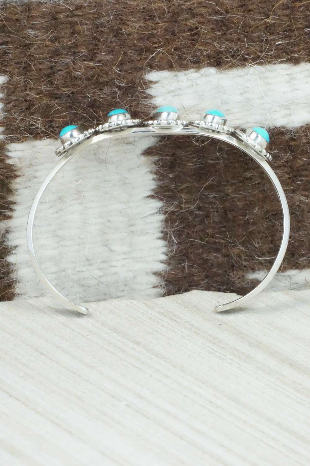 Turquoise & Sterling Silver Bracelet - Navajo