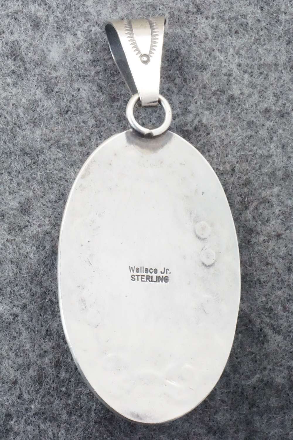 Coral & Sterling Silver Pendant - Wallace Jr.