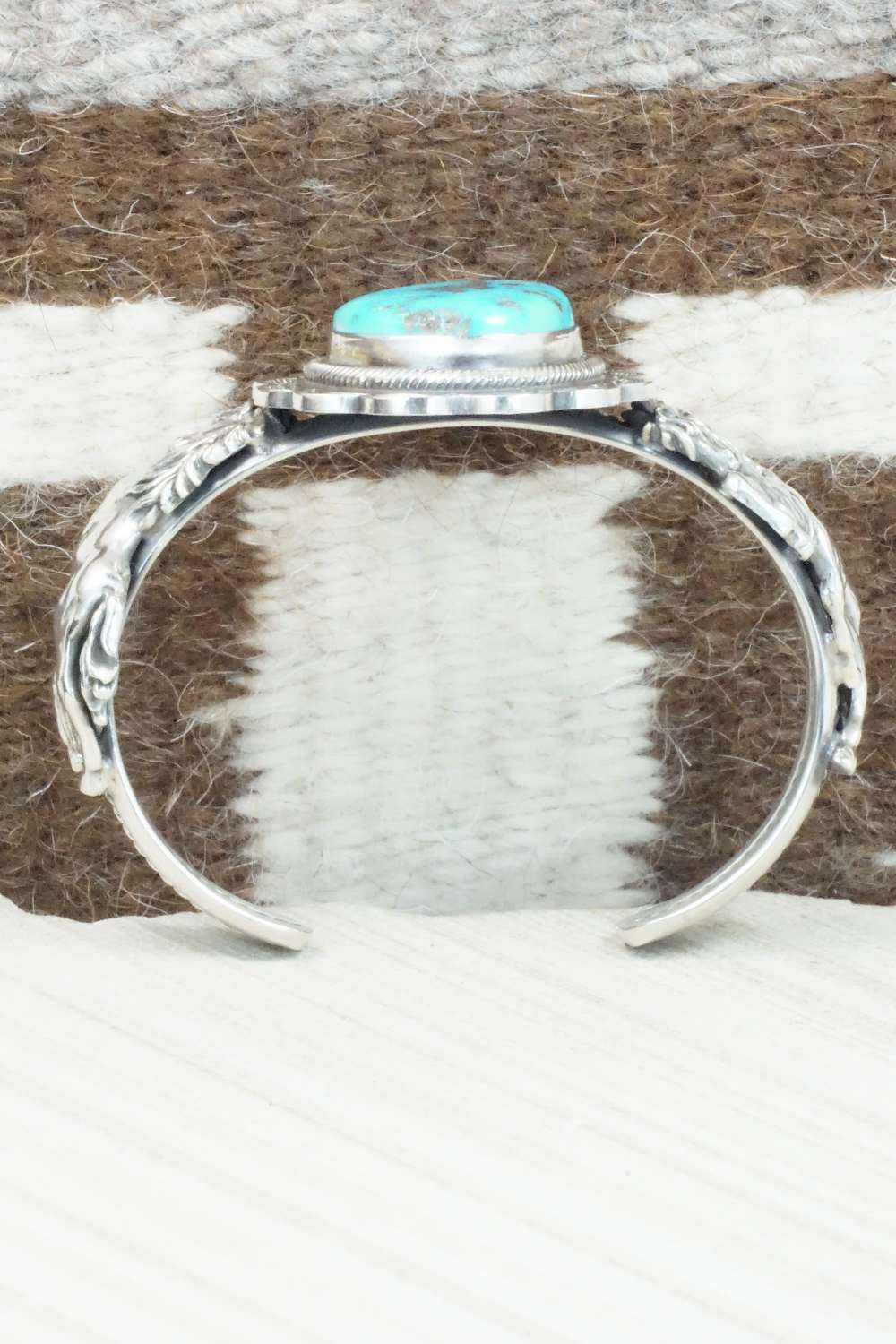 Turquoise & Sterling Silver Bracelet - Navajo