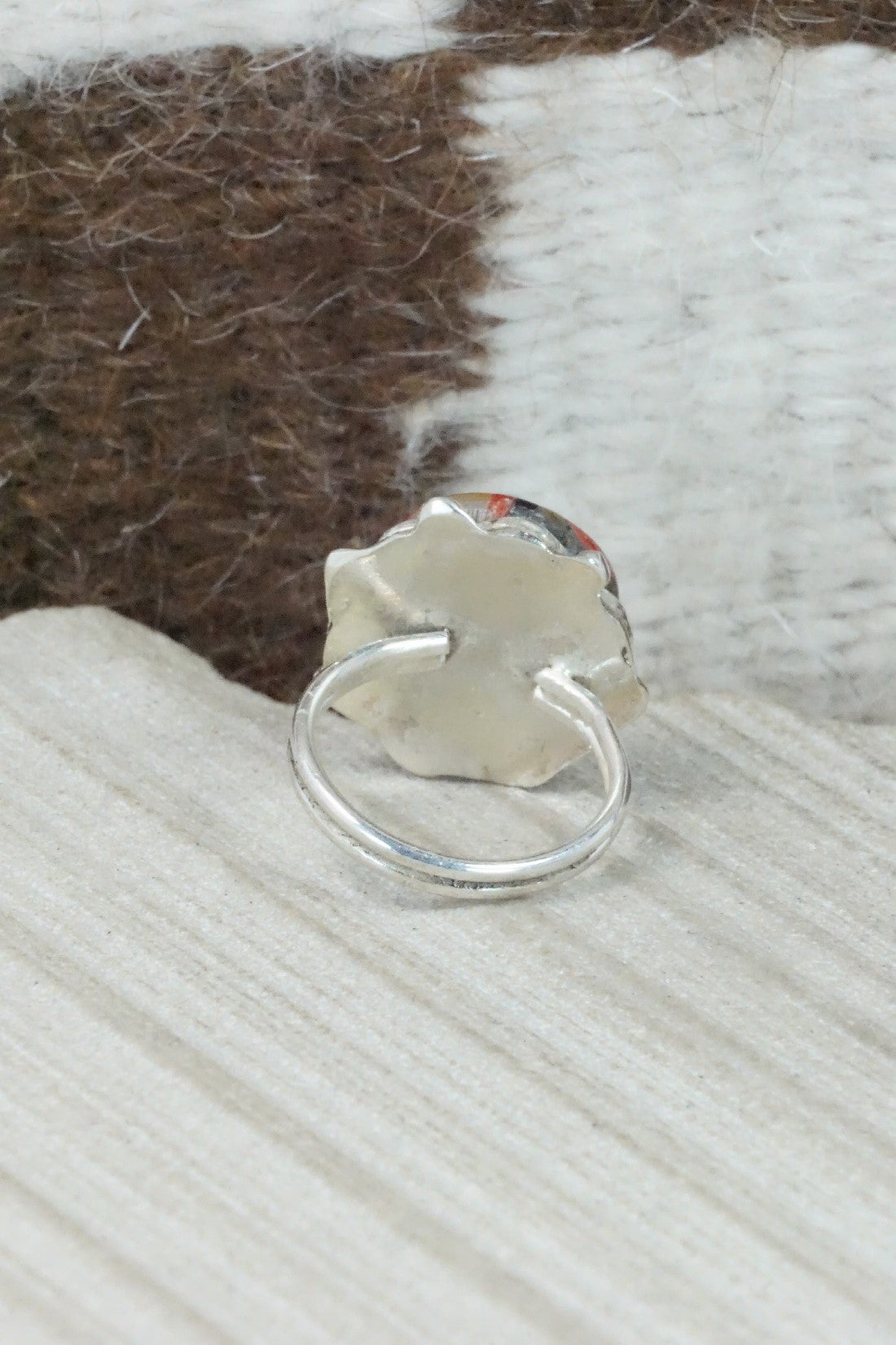 Multi Stone & Sterling Silver Ring - Andrew Dewa - Size 5.5