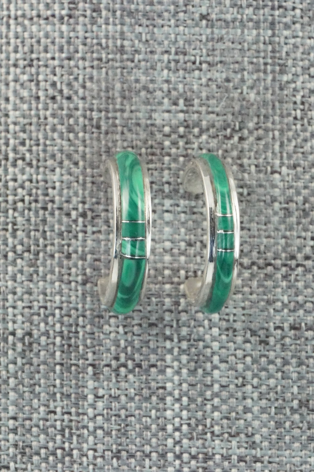 Malachite & Sterling Silver Earrings - Bryan Sandoval