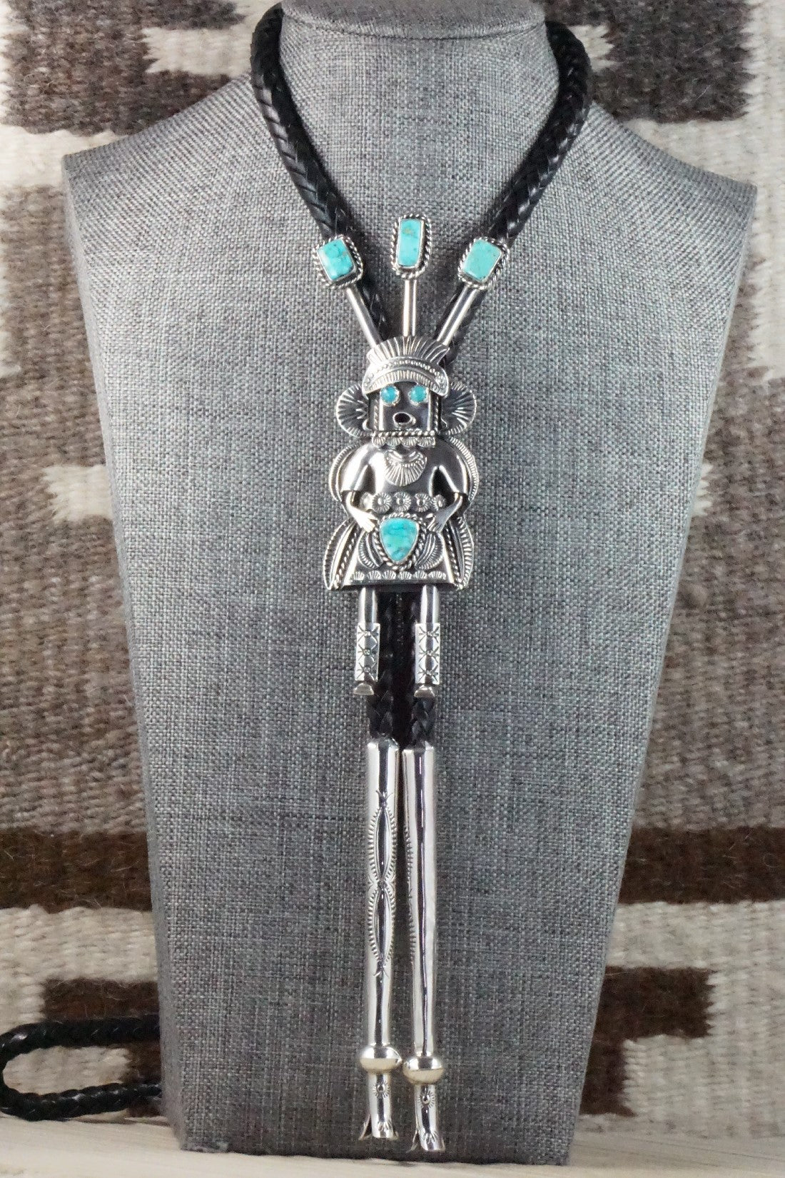 Turquoise & Sterling Silver Bolo Tie - Garrett Hale