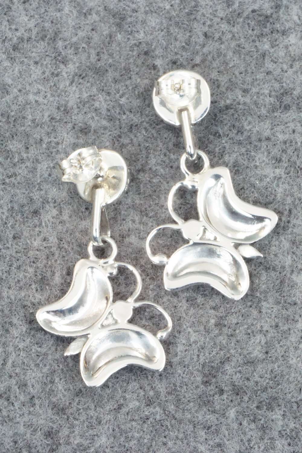 Turquoise & Sterling Silver Earrings - Zuni