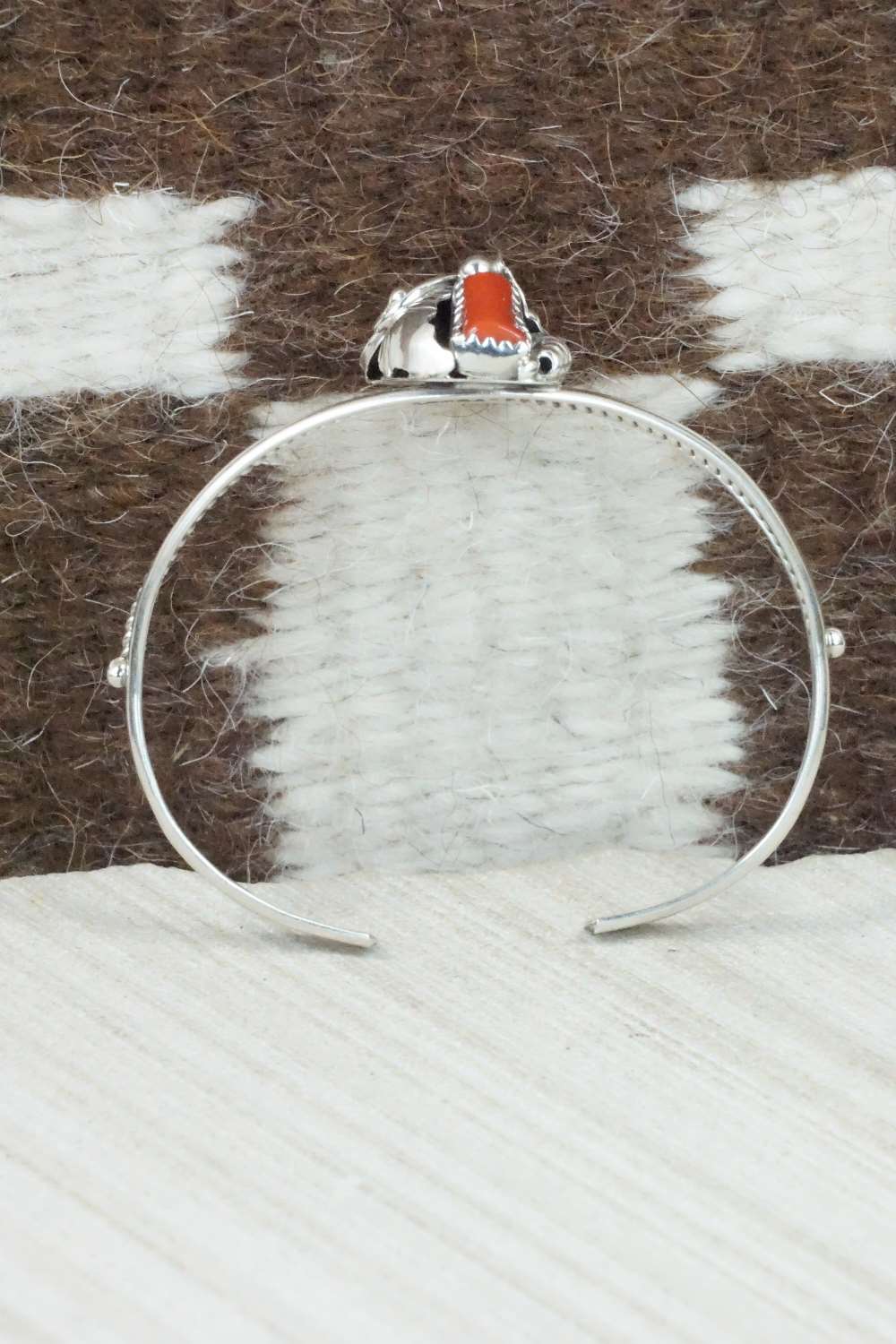 Coral & Sterling Silver Bracelet - Michael Calladitto