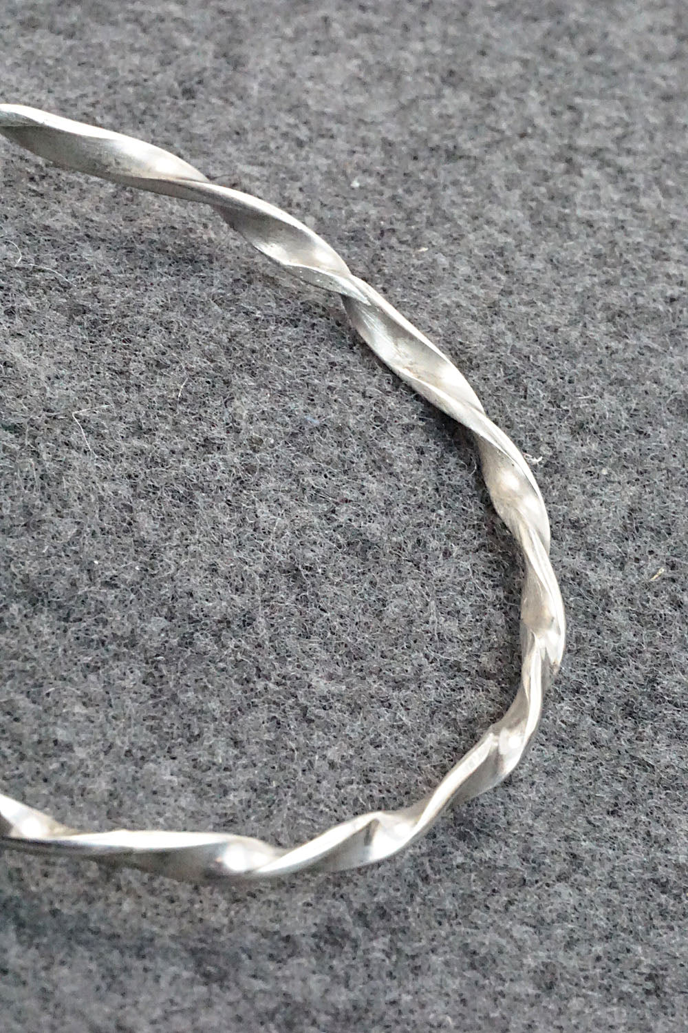 Sterling Silver Bangle Bracelet - Elaine Tahe