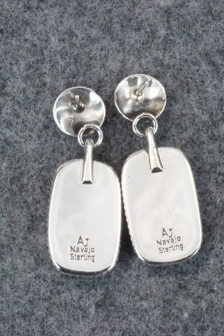 Wild Horse & Sterling Silver Earrings - Alvin Joe