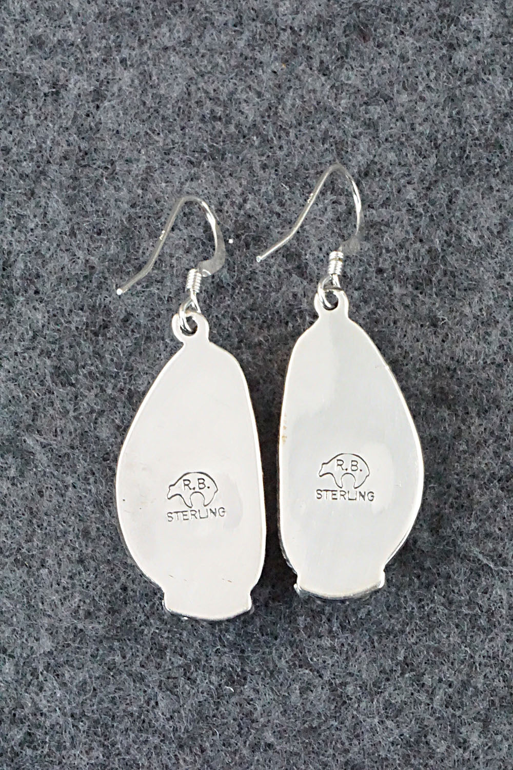 Turquoise & Sterling Silver Earrings - Lee Shorty