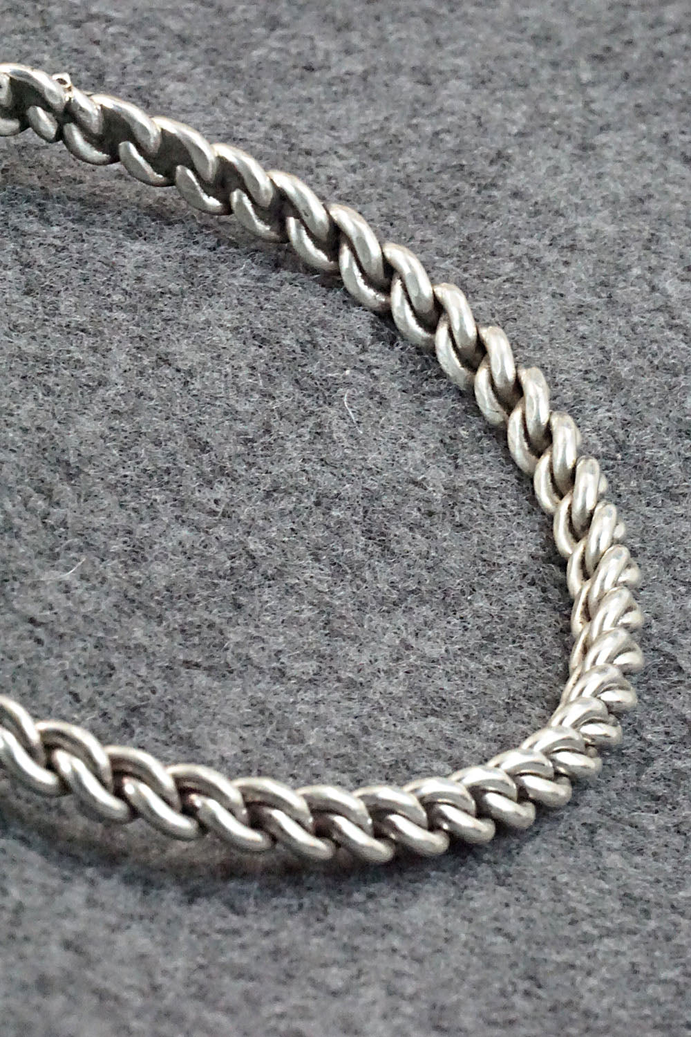 Sterling Silver Bangle Bracelet - Elaine Tahe