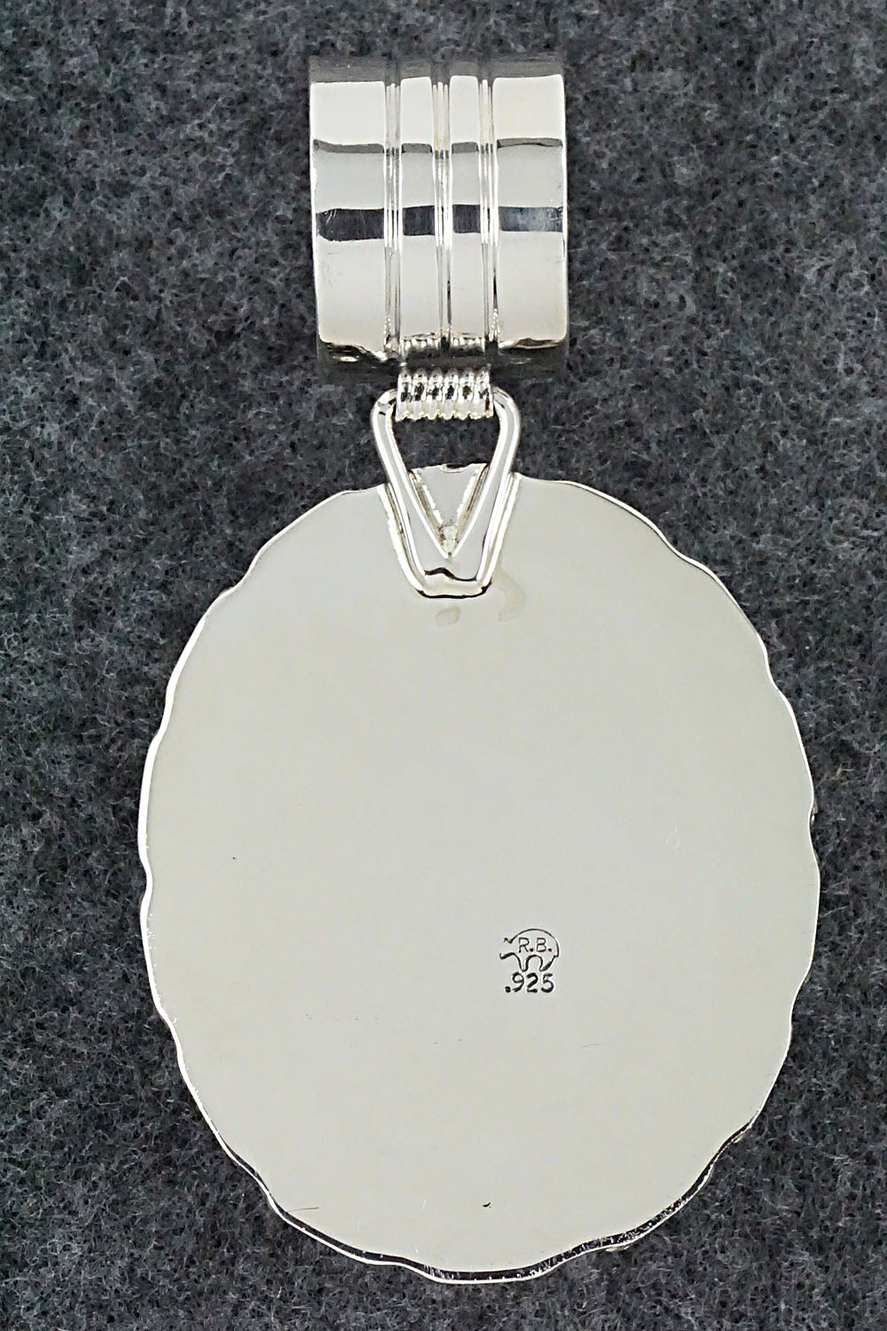 Turquoise & Sterling Silver Pendant - Gregg Yazzie