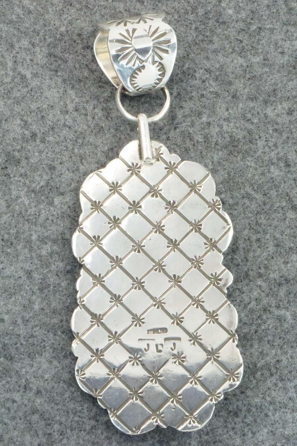Turquoise & Sterling Silver Pendant - James Lee Jr