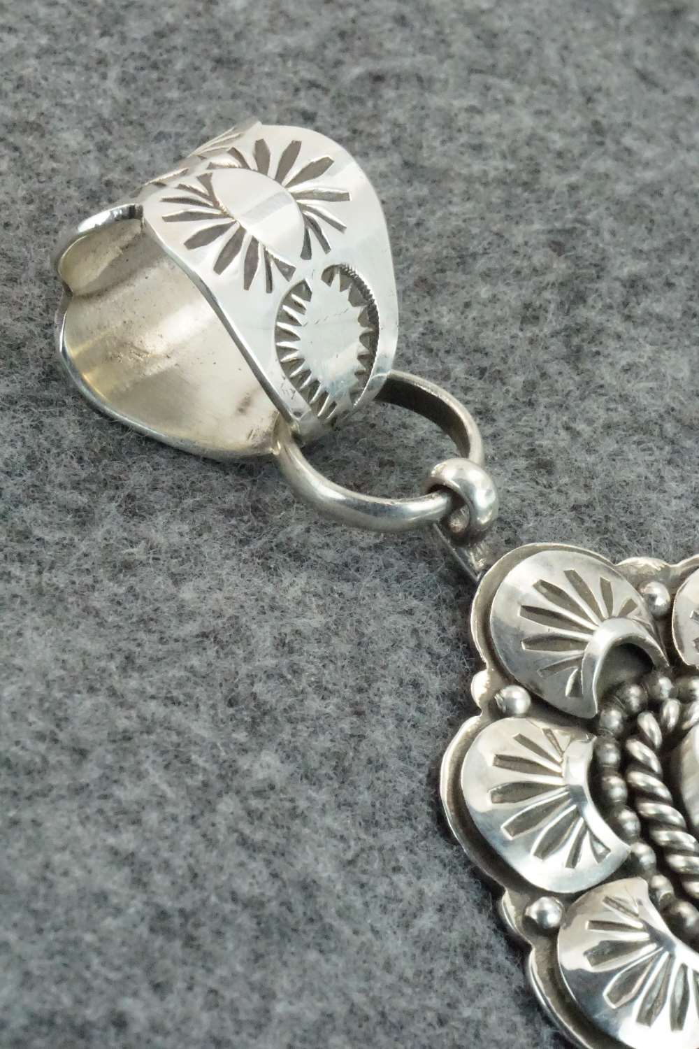 Turquoise & Sterling Silver Pendant - James Lee Jr