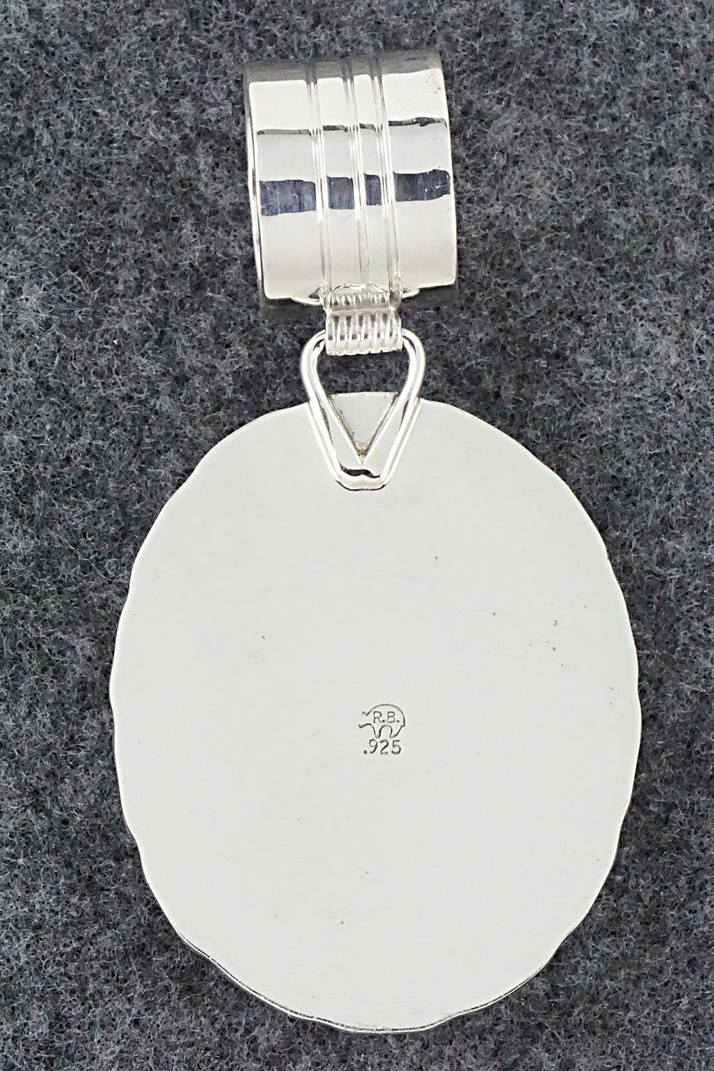 Turquoise & Sterling Silver Pendant - Gregg Yazzie