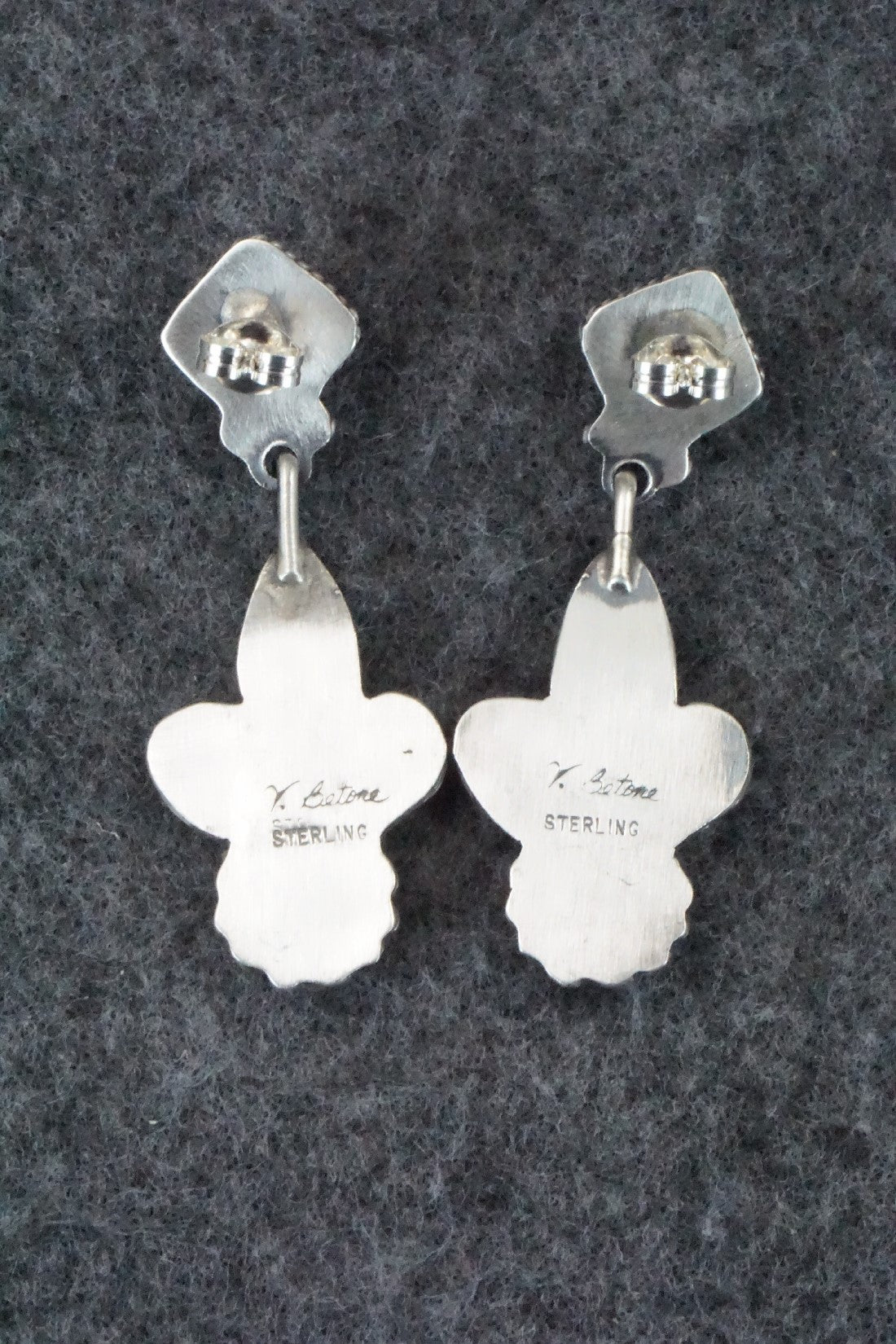 Turquoise & Sterling Silver Earrings - Verley Betone