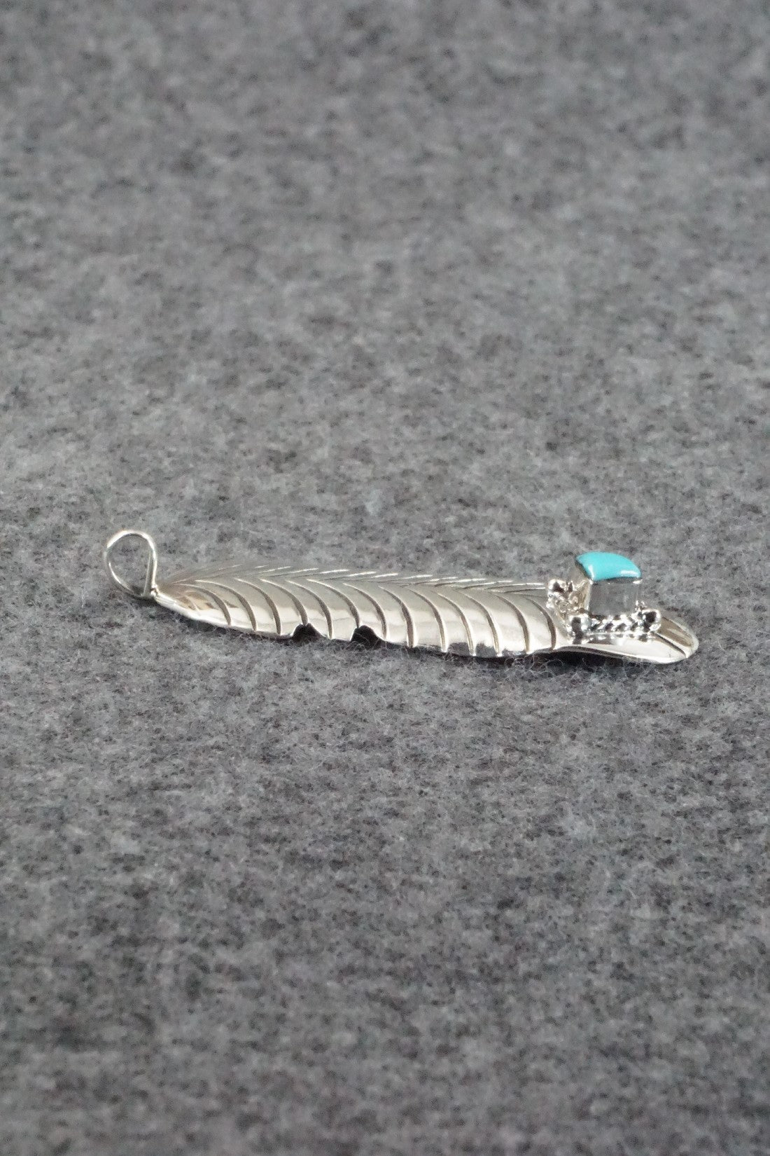 Turquoise & Sterling Silver Pendant - Raymond Yazzie