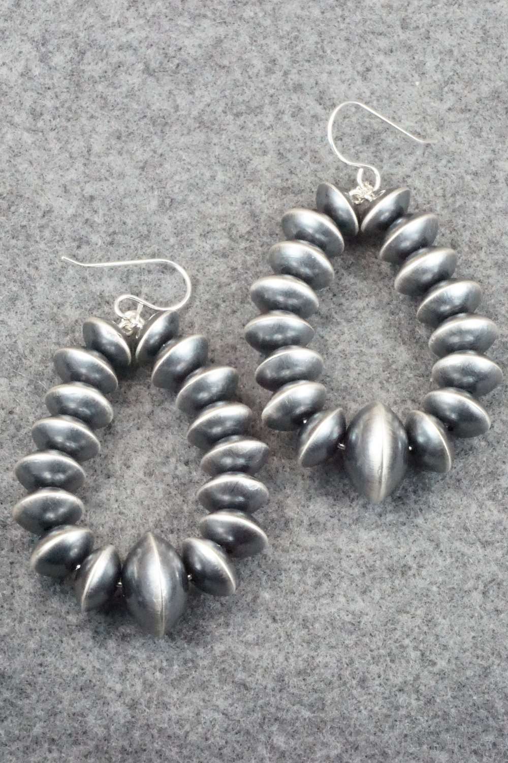 Sterling Silver Navajo Pearl Earrings - Tonisha Haley