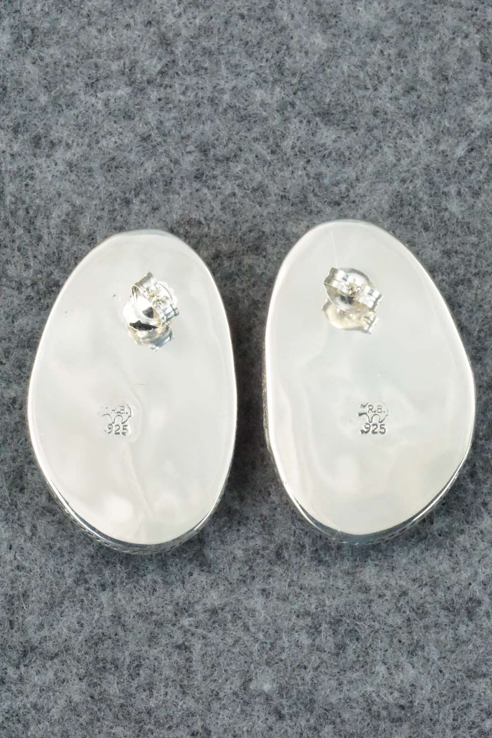 Turquoise & Sterling Silver Earrings - Raymond Delgarito